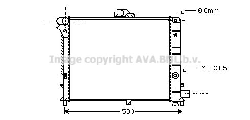 AVA QUALITY COOLING Radiaator,mootorijahutus SB2005